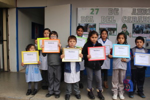 Estudiantes premiados del 2° ciclo.