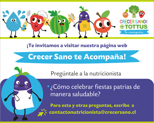 FIESTAS PATRIAS SALUDABLES CON CRECER SANO CON TOTTUS.