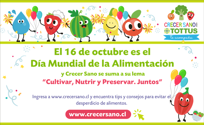 Viernes 16 de octubre Día Mundial de la Alimentación.