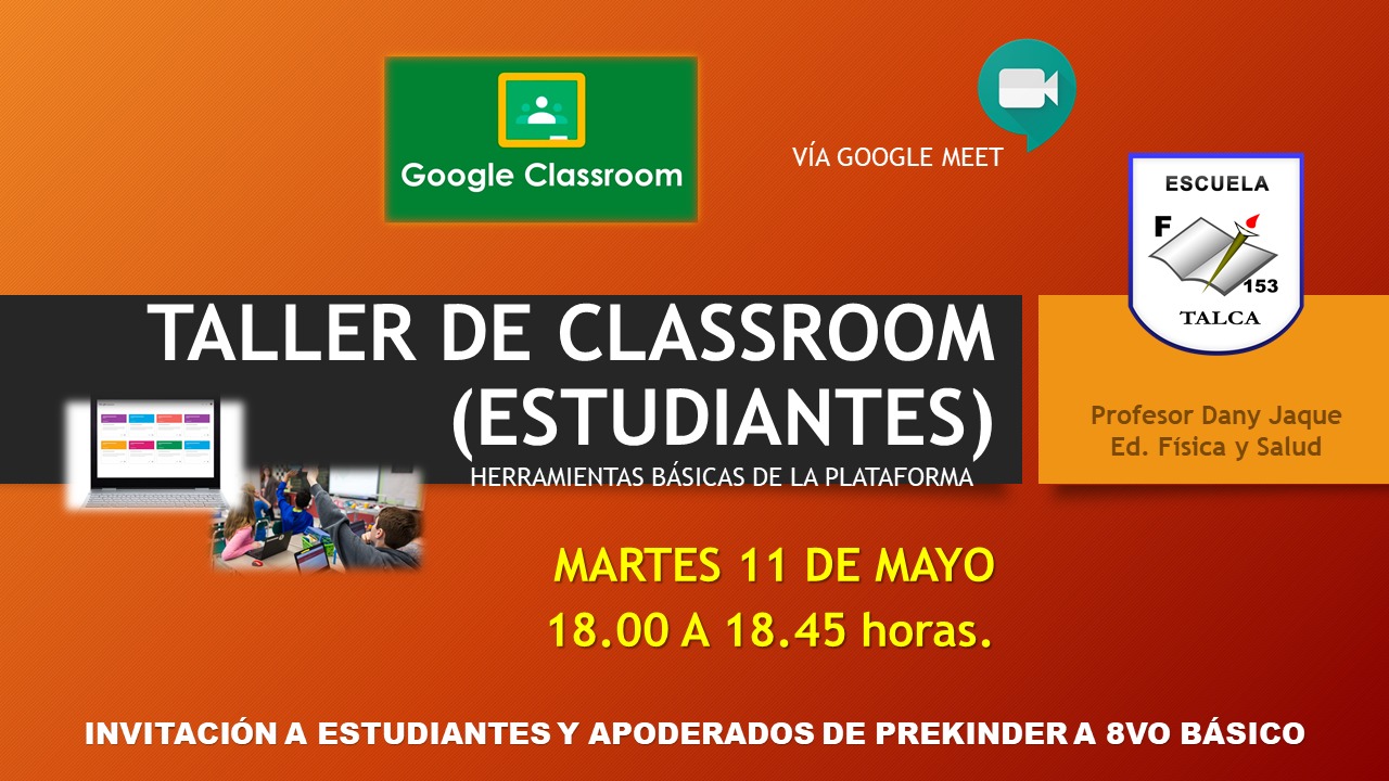 Taller de classroom para Estudiantes