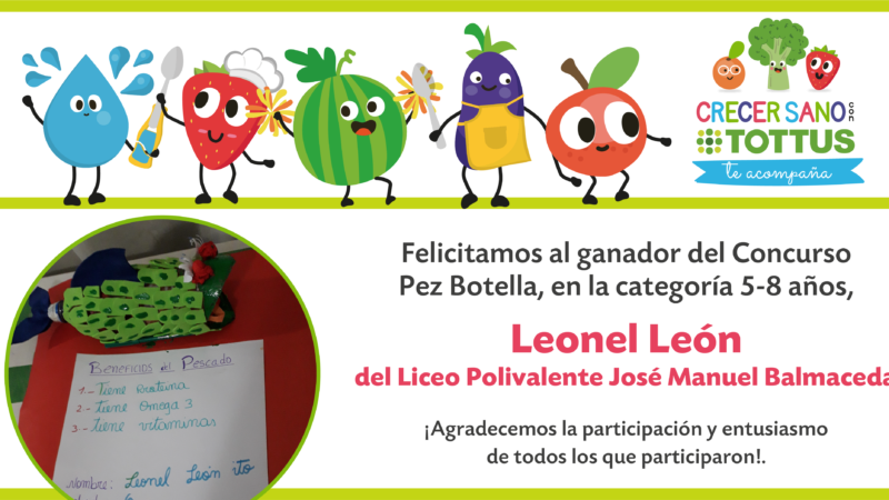 ¡CONOCE A LOS GANADORES DEL CONCURSO PEZ BOTELLA!