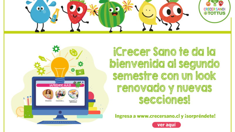 ¡CRECER SANO UNA NUEVA PÁGINA WEB!